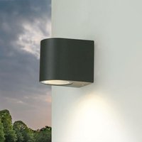 Kleine Außenlampe aalborg Garten H:7cm Anthrazit von LICHT-ERLEBNISSE