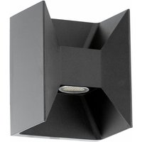 Licht-erlebnisse - led Wandleuchte außen IP44 Anthrazit Terrasse Garten 3000 k 360 lm Aluminium Wandlampe Außenleuchte von LICHT-ERLEBNISSE