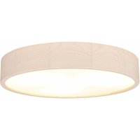 Licht-erlebnisse - Deckenlampe Holz rund 47 cm groß E27 flach blendarm Wohnzimmer Schlafzimmer - Holz geweißt von LICHT-ERLEBNISSE