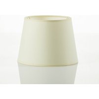 Lampenschirm Stoff konisch Weiß für E14 Tischlampe von LICHT-ERLEBNISSE