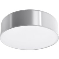 Licht-erlebnisse - Moderne Deckenleuchte rund Ø35cm Grau blendarm Küche Flur Esszimmer Deckenlampe - Grau von LICHT-ERLEBNISSE