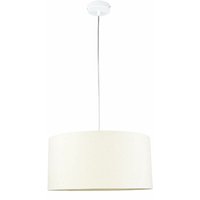 Pendelleuchte Stoff Schirm Velours Optik Ø40cm in Creme Gold Esszimmer Wohnzimmer Hängelampe von LICHT-ERLEBNISSE