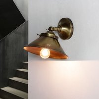 Wandlampe Echt-Messing in Bronze hell von LICHT-ERLEBNISSE