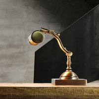 Licht-erlebnisse - Premium Messinglampe Schreibtischleuchte Jugendstil von LICHT-ERLEBNISSE