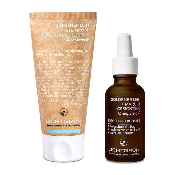 LICHTGRÜN SET Hydro-Lipid Boost Gesichtsöl Bio + natürliches Anti-Aging von LICHTGRÜN