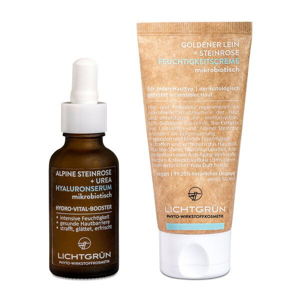 LICHTGRÜN SET Hydro-Vital Boost Hyaluronserum 4-fach + natürliches Anti-Aging von LICHTGRÜN