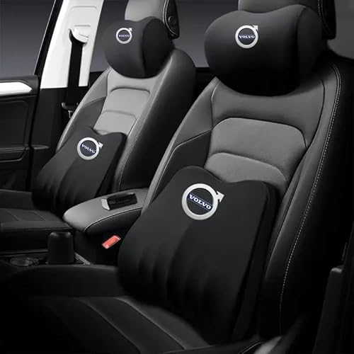 Auto Kopfstütze Nackenkissen für Volvo EX90 EX40 EX30 EC40 S90L, Auto Nackenkissen Autositz Kopfstütze Bequeme Nackenstütze Kopfkissen, Auto Kopfstützenkissen zum Fahren,B Black-1 x Lumbar Auto Kopfstütze Nackenkissen für Volvo EX90 EX40 EX30 EC40 S90L, Auto Nackenkissen Autositz Kopfstütze Bequeme Nackenstütze Kopfkissen, Auto Kopfstützenkissen zum Fahren,B Black-1 x Lumbar von LICOME