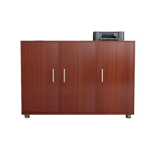 Aktenschränke 1,2 m Aktenschrank, Informationsschrank, Aufbewahrungsschrank, kurzer Schrank, Büro-Druckerschrank, kleines Bücherregal(Red) von LICONG-2020