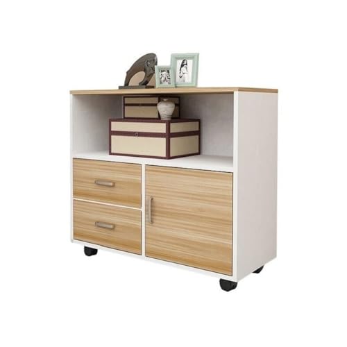 Aktenschränke Mobiler niedriger Schrank, Aktenschrank mit verdickter Rückseite, Datenschrank, Büro-Aufbewahrungsschrank, Druckerschrank Rollen(Multi-Colored) von LICONG-2020