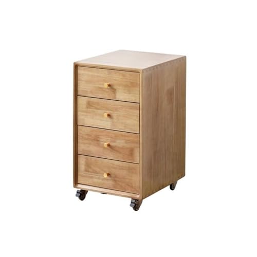 Aktenschränke Multifunktionaler Aktenschrank, einfacher herausnehmbarer Aufbewahrungsorganisator unter dem Tisch, Schubladenschrank, Nachttisch mit Vier Schubladen(Yellow) von LICONG-2020