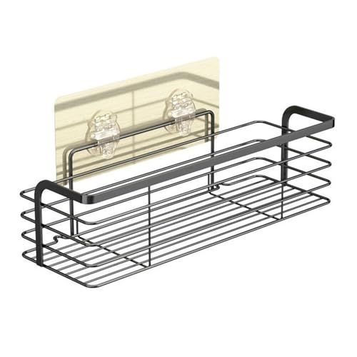 LICONG-2020 Duschablage Selbstklebende Duschablage, verdickter Dusch-Organizer aus Edelstahl for die Innendusche, Duschregale aus Metall ohne Bohren for das Badezimmer Handtuchhalter(Schwarz) von LICONG-2020