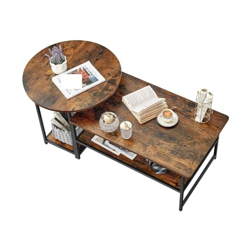 LICONG-2020 Kleiner Couchtisch Table for Living Room Rustic Farmhouse Center Table 2 in 1Detachable Kleiner Teetisch von LICONG-2020