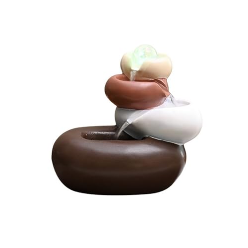 LICONG-2020 Zimmerbrunnen Minimalismus Tischbrunnen Indoor Wasserfall Meditationsbrunnen wie Gesteinsschichten(Klein) von LICONG-2020