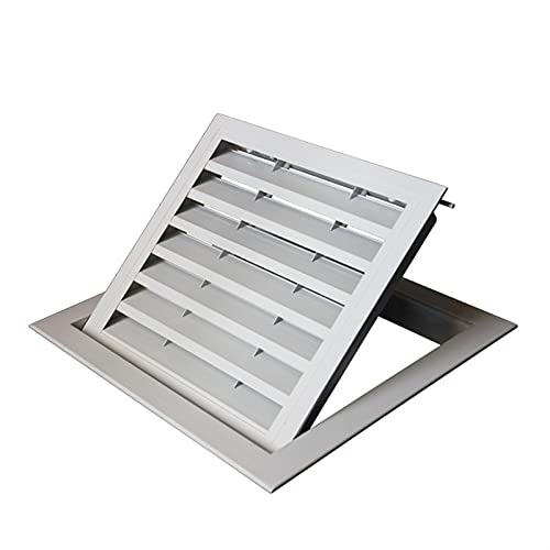 Lüftungsgitter Aluminiumlüftungsgitter Klimaanlage LOUVER GRILLE Wand Deckenluftauslass Grille Haus Lüftungssystem Rekuperator Square Luftroomenlüftung Lüfter mit Lautstärke(Size:500*500MM,Color:B) von LICONG-2020