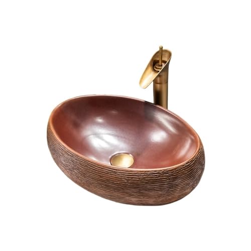 Waschtische Exquisite Kunst Aufsatzwaschbecken Balkon Innenhof Badezimmer Waschbecken von LICONG-2020