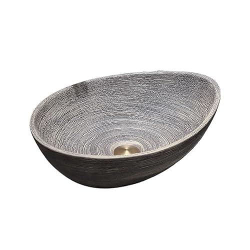 Waschtische Keramik-Kunst-Vintage-Waschbecken Home Toilette Badezimmer Waschbecken mit Wasserhahn und Abfluss-Set von LICONG-2020