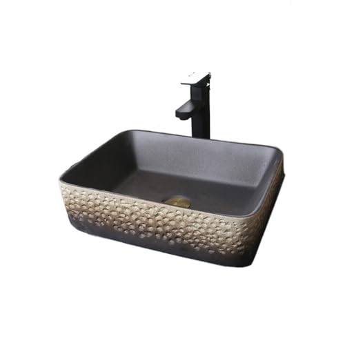 Waschtische Outdoor Pool Home Badezimmer Arbeitsplatte Kunst Waschbecken Imitation Stein Keramik Kleines Waschtische Outdoor Pool Home Badezimmer Arbeitsplatte Kunst Waschbecken Imitation Stein Keramik Kleines von LICONG-2020