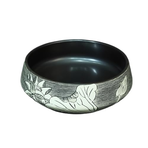 Waschtische Retro Art Aufsatzwaschbecken Vintage Keramik Abgerundete Ecke Großes Waschbecken von LICONG-2020