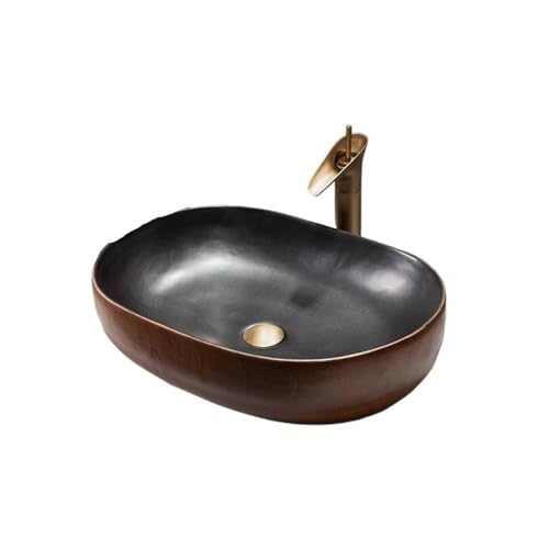 Waschtische Waschbecken aus Keramik im Retro-Stil, geeignet for den Innen- und Außenbereich von LICONG-2020