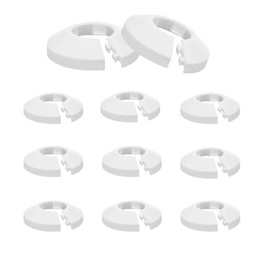 LICQIC Einzel Heizungsrohr Rosette, Heizungsrohr Abdeckung, Rohrabdeckung, Abdeckrosetten, Heizung, Verkleidung, Heizkörper Rosetten, Weißes von LICQIC