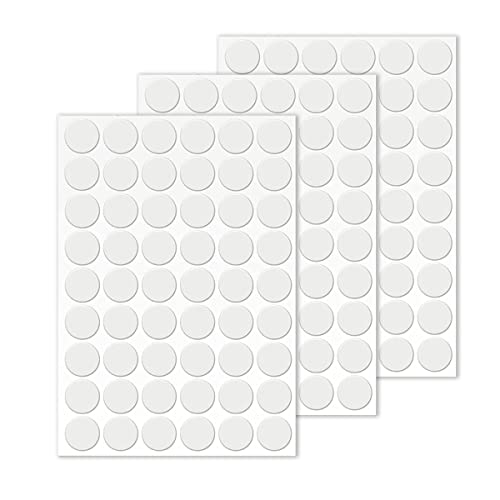 LICQIC Schraubenabdeckung, PVC Abdeckkappen für Schrauben Rund Selbstklebend Möbelaufkleber Schraubenloch Aufkleber für Wandschränke Schreibtische Möbel Reparaturen, 162 Stück 21 mm von LICQIC