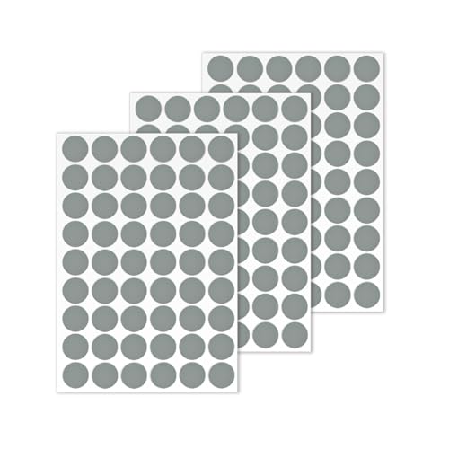LICQIC Schraubenabdeckung, PVC Abdeckkappen für Schrauben Rund Selbstklebend Möbelaufkleber Schraubenloch Aufkleber für Wandschränke Schreibtische Möbel Reparaturen, 162 Stück 21 mm von LICQIC
