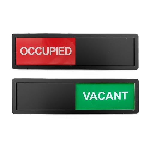 Vacant/Occupied Schiebetürschild Toiletten Schilder Privatsphäre Schild Vacant Occupied Schild Türschild Do Not Disturb-Schild für Badezimmer Home Office Konferenzraum von LICQIC