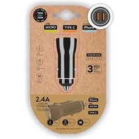 Liderpapel - Doppeltes Zigarettenanzünder-Ladegerät Schwarz 2,4A 12W Tech One Tech Liderpapel - Doppeltes Zigarettenanzünder-Ladegerät Schwarz 2,4A 12W Tech One Tech von LIDERPAPEL