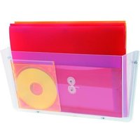 File 2000 wandmontierter Dokumentenhalter mit 1 Fach din a4 quer 80x365x180 mm von LIDERPAPEL