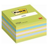 Liderpapel - Haftnotizwürfel ® 76 x 45 x 76 mm (b x h x t) neongrün neongelb paradiseblau flieder retroblau 450 Bl. von LIDERPAPEL