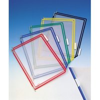 Liderpapel - Sichttafel pvc m.Drahtrahmen ku.-ummantelt rot din A4 reflexionsfrei 10St./Btl. Liderpapel - Sichttafel pvc m.Drahtrahmen ku.-ummantelt rot din A4 reflexionsfrei 10St./Btl. von LIDERPAPEL