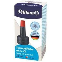 Liderpapel - Stempelfarbe 4K Gummistempel Polymerstempel rot Kunststoffflasche 28ml von LIDERPAPEL