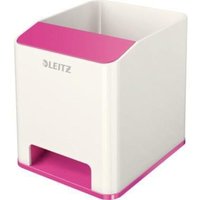 Liderpapel - Stifteköcher wow Duo Colour 9 x 10 x 10,1 cm (b x h x t) Polystyrol pink/weiß von LIDERPAPEL
