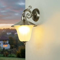 Antike Lampe außen Messing Glas Rustikal ANDROS von Lido Light Fixture Man. LTD