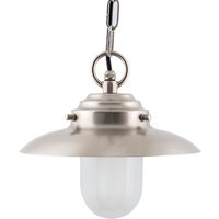 Außen Hängelampe Nickel Maritim IP54 Echt-Messing von Lido Light Fixture Man. LTD