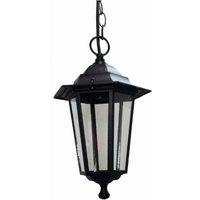 Außen Hängelampe Schwarz Laterne  E27 IP44 Aluminium von Lido Light Fixture Man. LTD