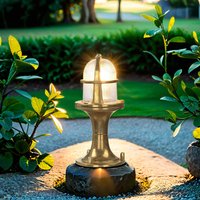 Außen Standleuchte Messing H:25cm Garten Weg von Lido Light Fixture Man. LTD