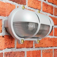Außen Wandlampe Grau aus Echt-Messing SKIATHOS von Lido Light Fixture Man. LTD