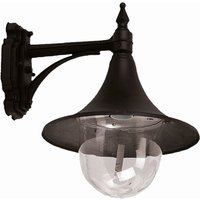 Außen Wandlampe Schwarz Aluminium IP43 E27 Rustikal von Lido Light Fixture Man. LTD