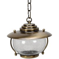 Außenlampe Rund Glas Messing in Antik IP43 Terrasse von Lido Light Fixture Man. LTD