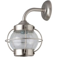Außenleuchte Messing Glas in Nickel Hof Haus Wand von Lido Light Fixture Man. LTD