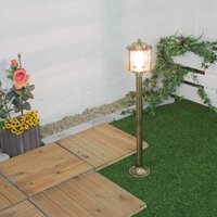 Außenleuchte Stehlampe Echt-Messing Antik MYKO von Lido Light Fixture Man. LTD