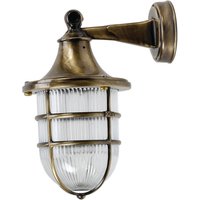 Außenwandlampe Glas Messing Maritim IP64 Terrasse von Lido Light Fixture Man. LTD