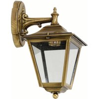 Außenwandleuchte Hof Messing Rustikal wetterfest von Lido Light Fixture Man. LTD