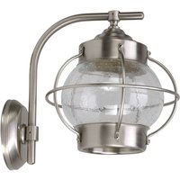 Außenwandleuchte Nickel Maritim Haus Echt-Messing von Lido Light Fixture Man. LTD