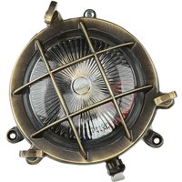 Außenwandleuchte Rund Messing Haus Terrasse Maritim von Lido