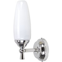 Bad Wandleuchte aus Messing in Chrom Weiß rostfrei von Lido Light Fixture Man. LTD