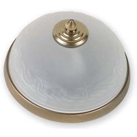 Deckenleuchte Antik Glas Jugendstil rund Wohnzimmer von Lido Light Fixture Man. LTD