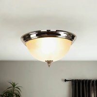 Deckenleuchte Antik in Messing Creme Wohnzimmer von Lido Light Fixture Man. LTD
