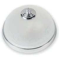 Deckenleuchte Weiß Glas Ø18cm rund klein Wohnzimmer von Lido Light Fixture Man. LTD
